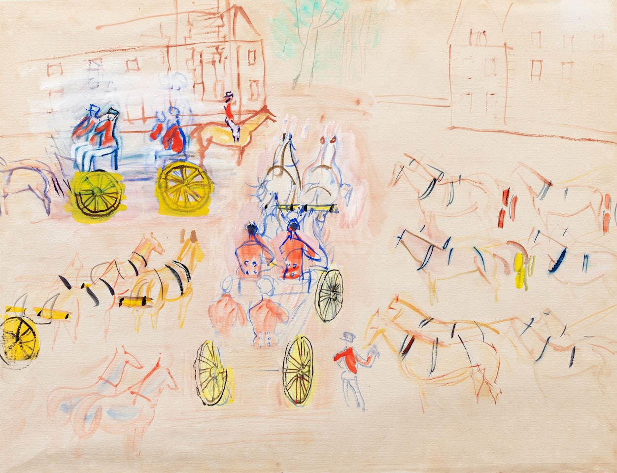 Arrivée au bal by Raoul Dufy