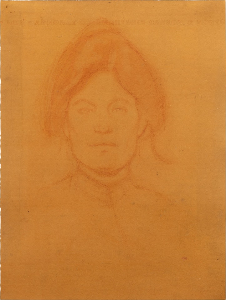 Portrait de la mère de l'artiste ou d'Albertine Olper (recto); Croquis de personnages (verso) by Amedeo Modigliani