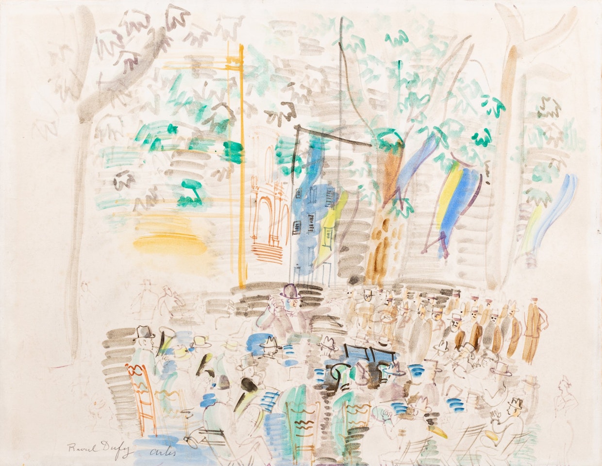 Orchestre champêtre en Arles by Raoul Dufy