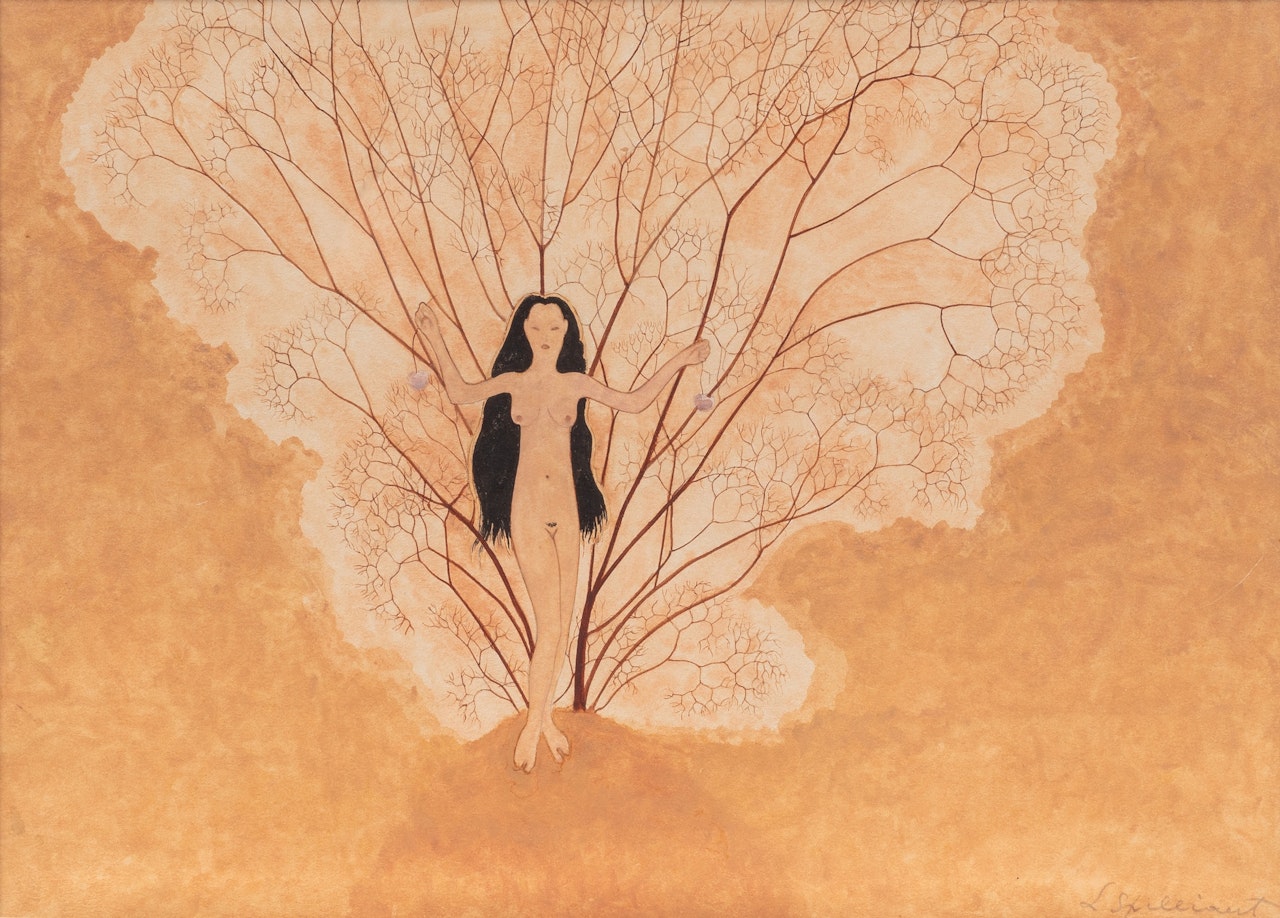 Eve aux deux pommes by Léon Spilliaert