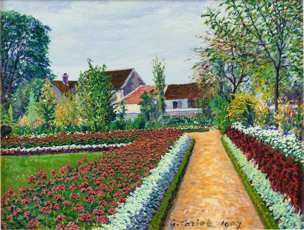 L'Allée fleurie by Gustave Cariot