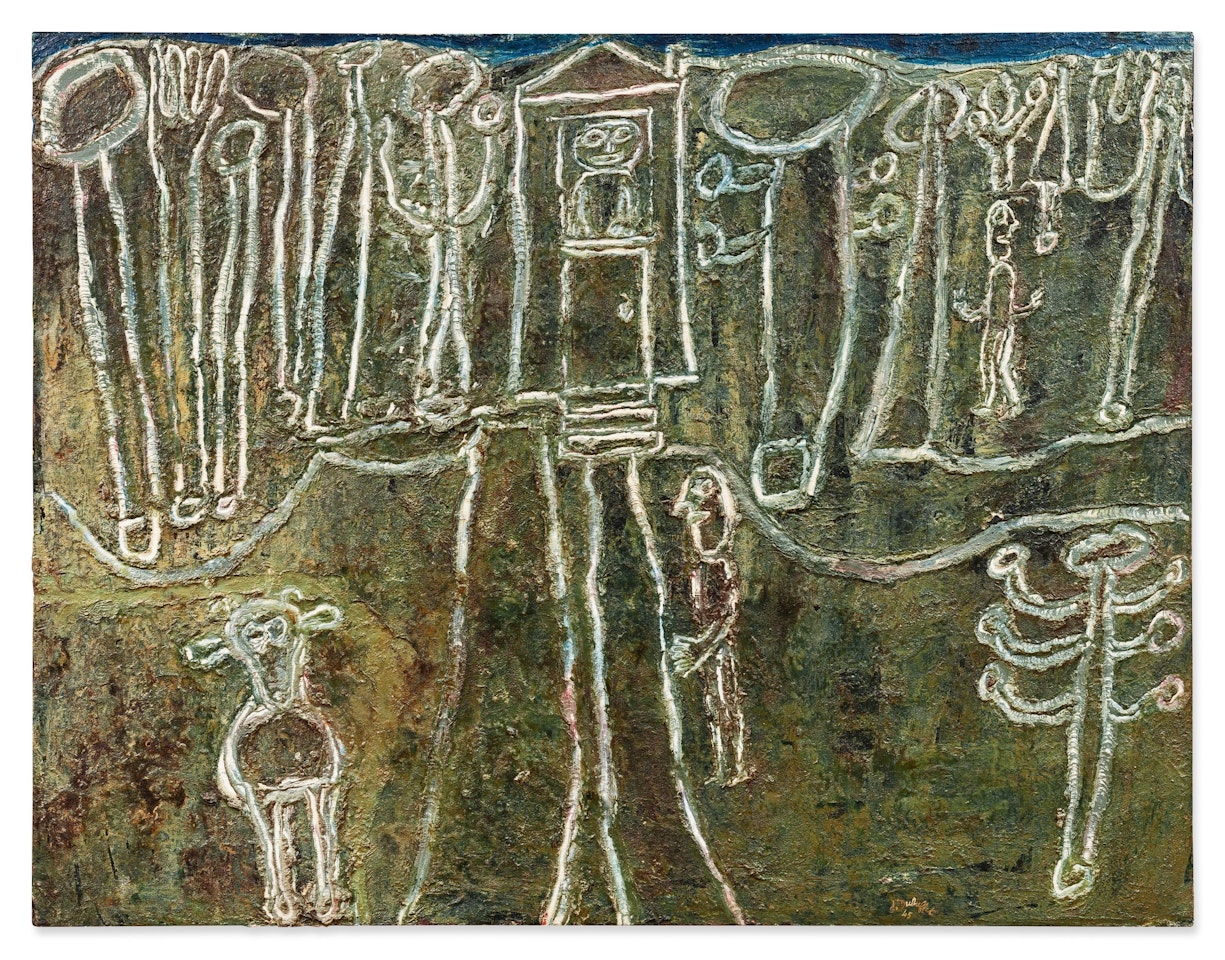 Brume du matin sur la campagne by Jean Dubuffet