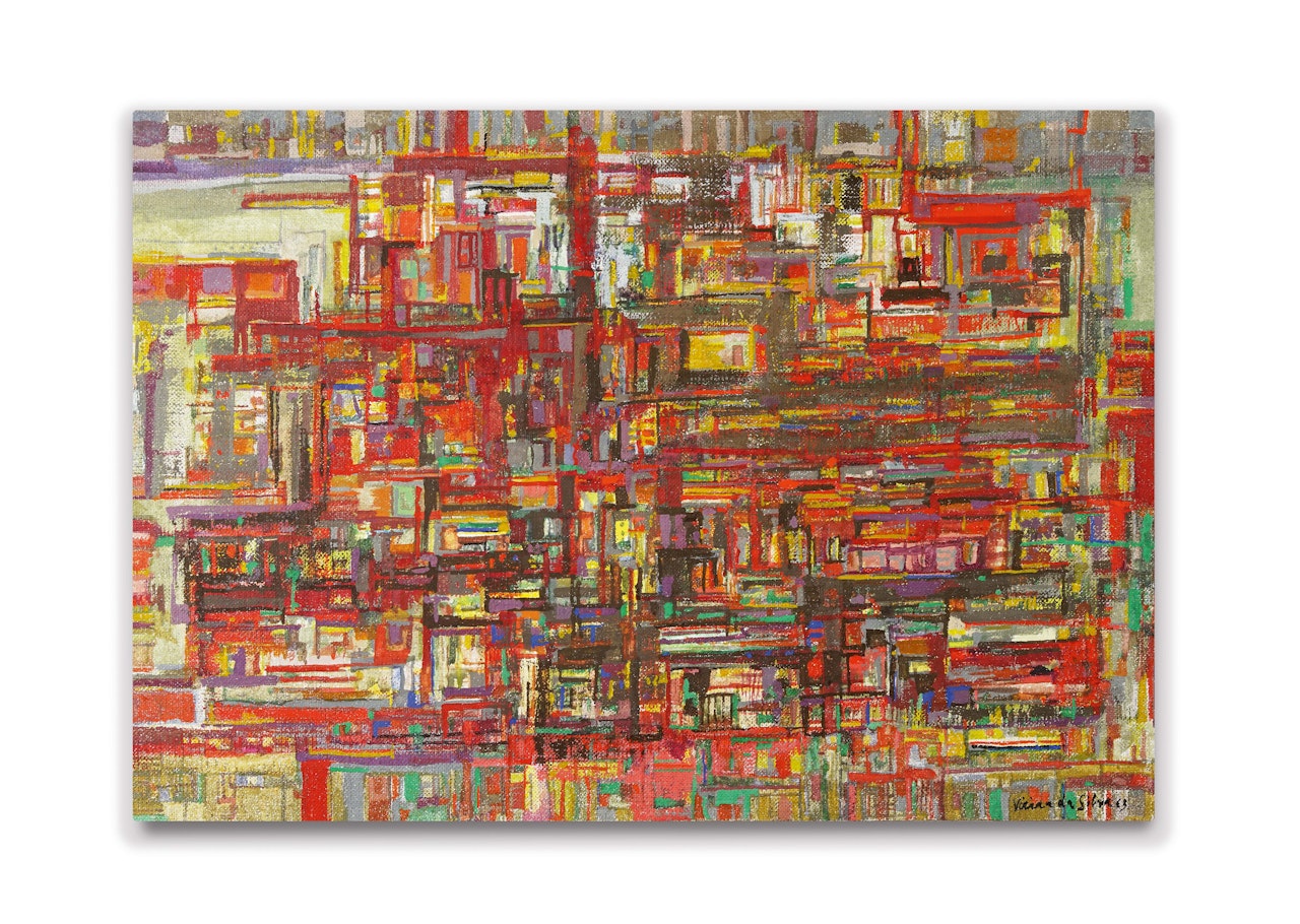 Red houses by Maria Helena Vieira Da Silva