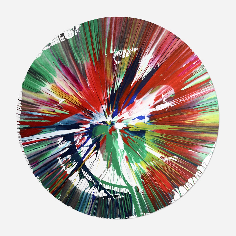 Circle Spin Painting by Damien Hirst