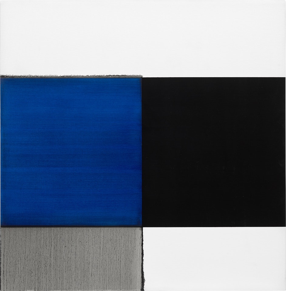 Exposed Painting Cobalt Blue by Callum Innes