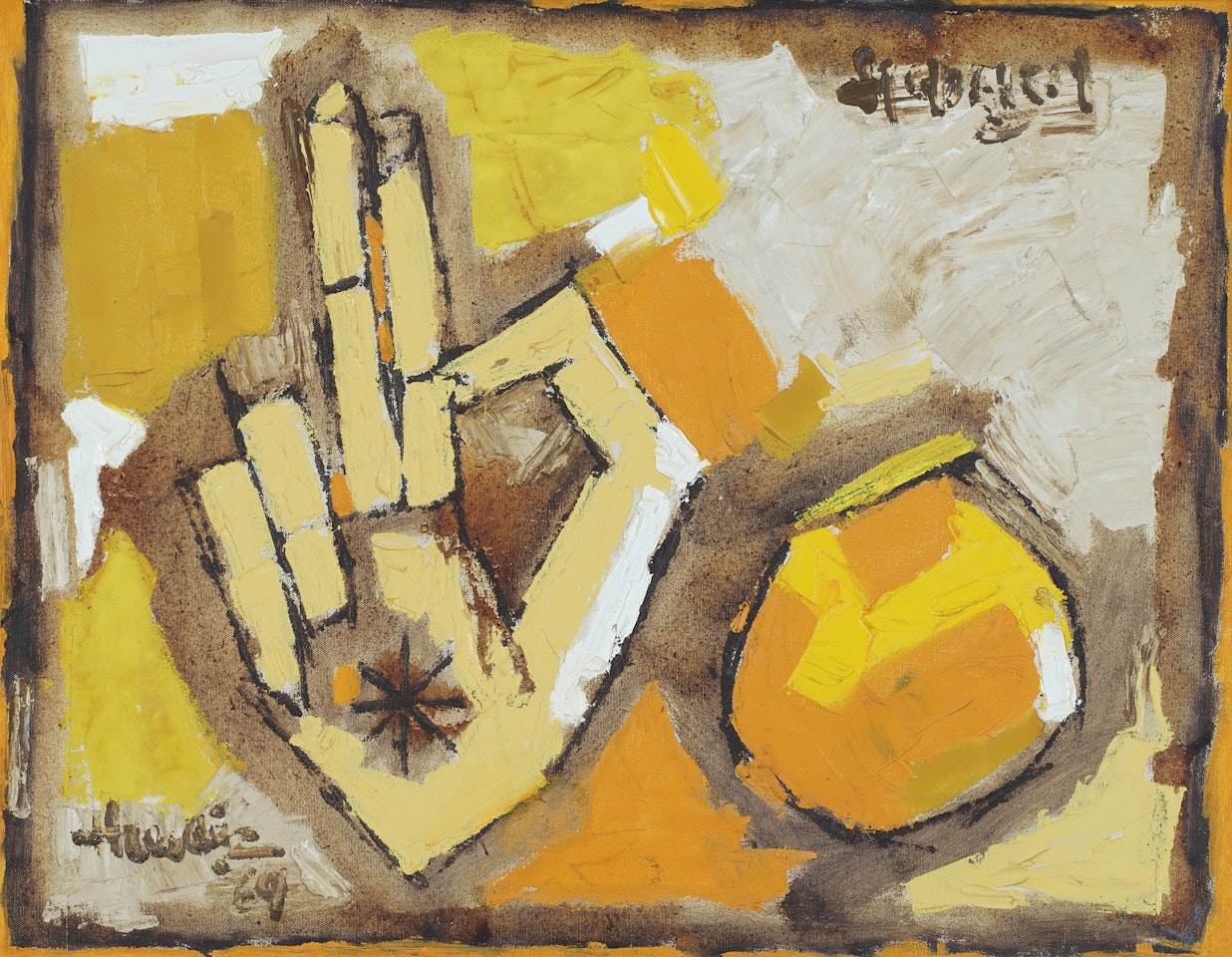 Blessing the Sun by M.F. Husain