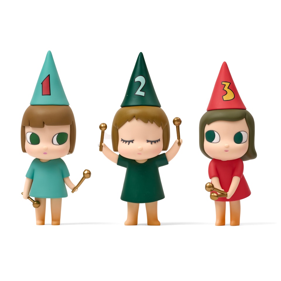 123 Drumming Girls by Yoshitomo Nara