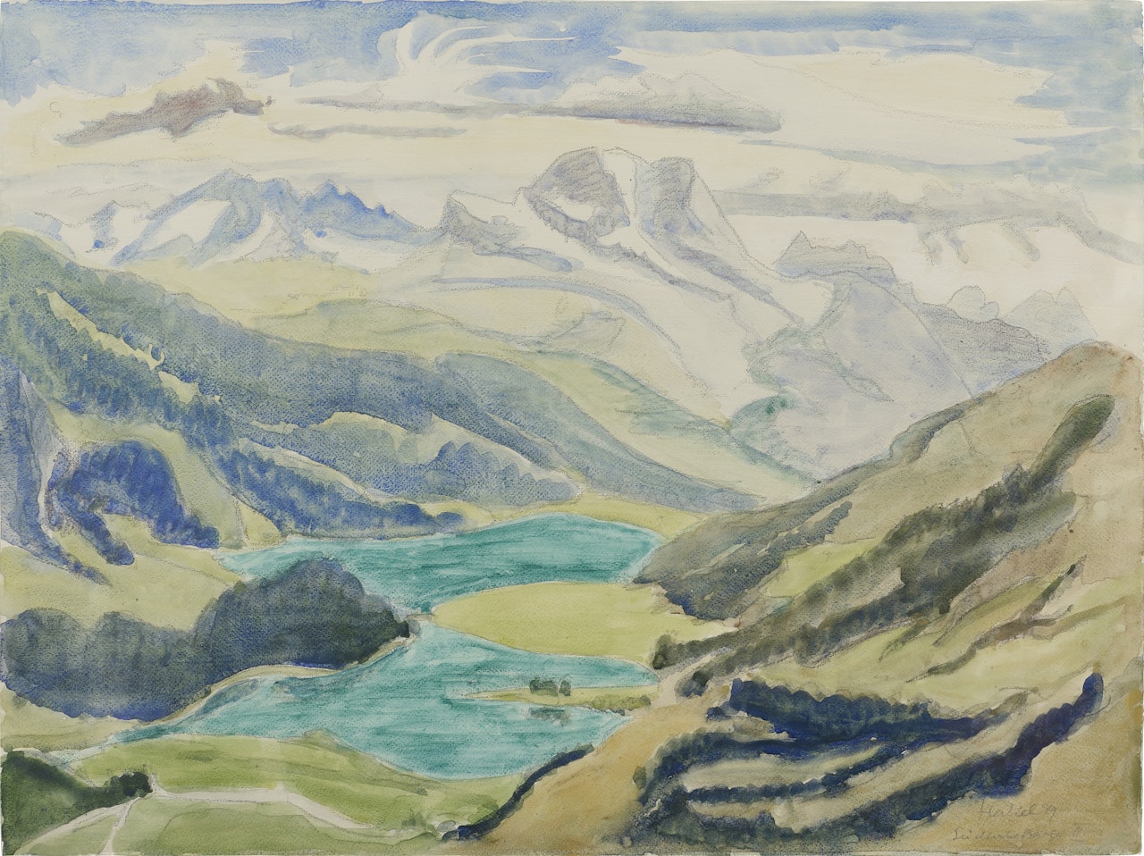 Südliche Berge II by Erich Heckel