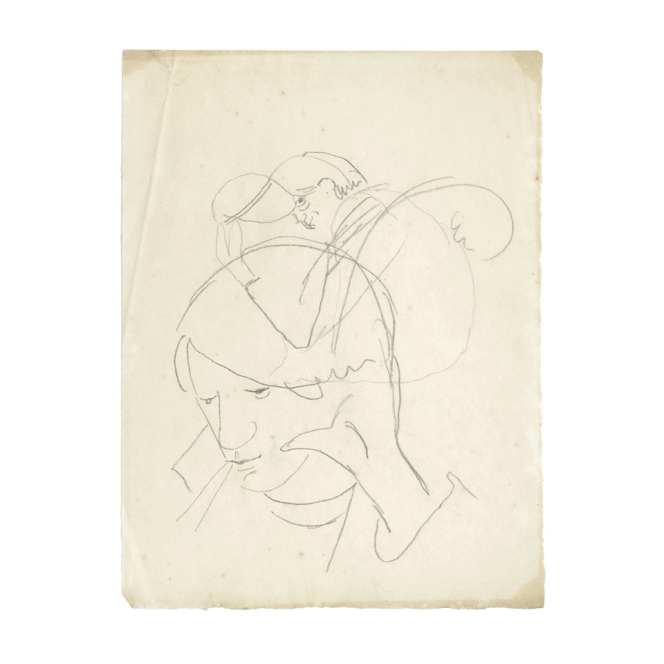 Etude pour un portrait de Picasso by Jean Cocteau