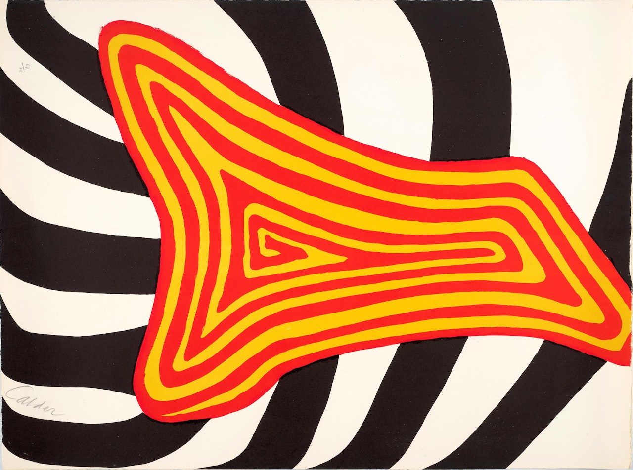 Zèbre jaune et zèbre noir (Zebra Yellow and Zebra Black) by Alexander Calder