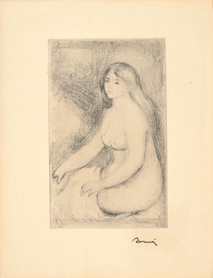Baigneuse assise by Pierre-Auguste Renoir