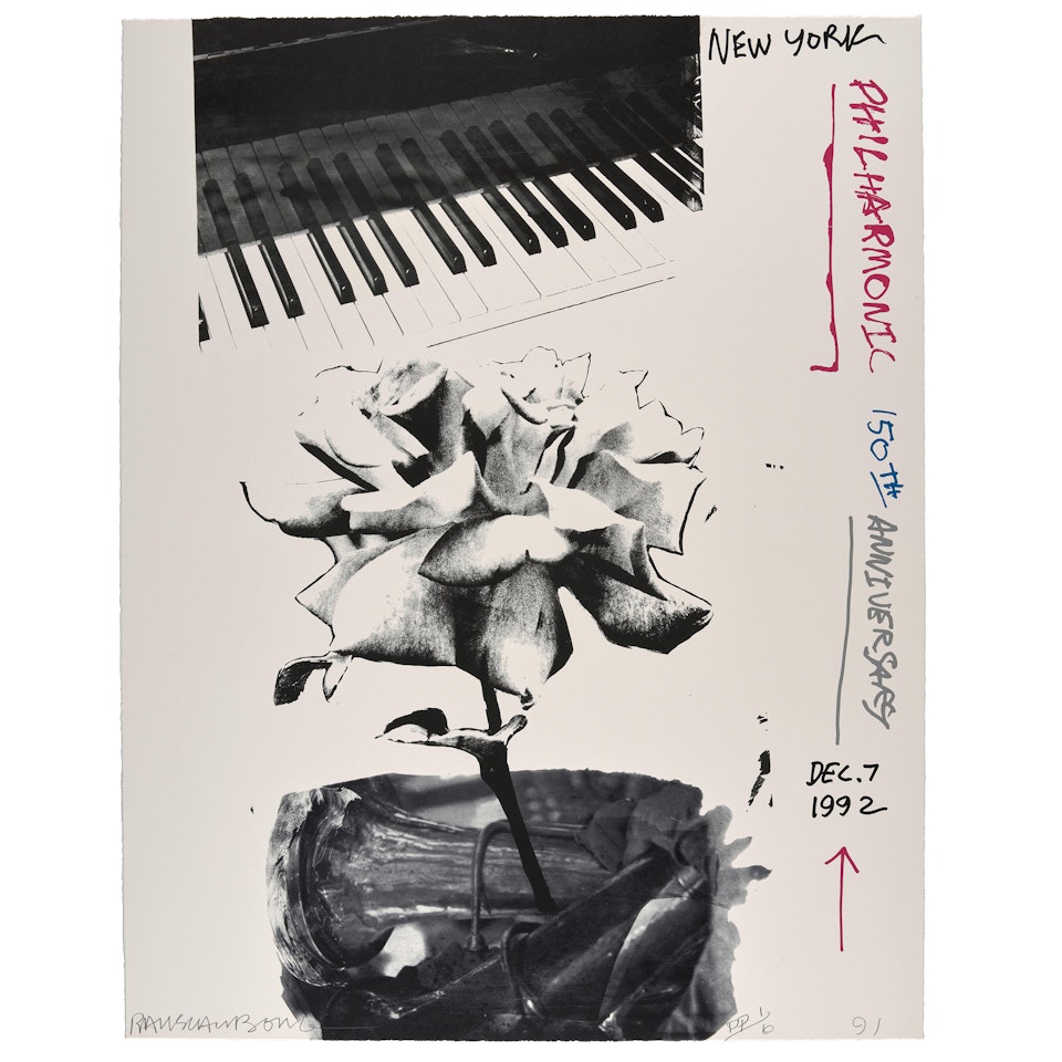 New York Philharmonic 150th Anniversary by Robert Rauschenberg