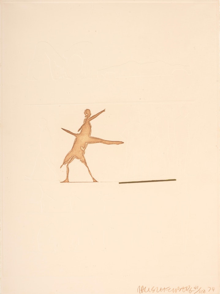 Merce Dancing by Robert Rauschenberg