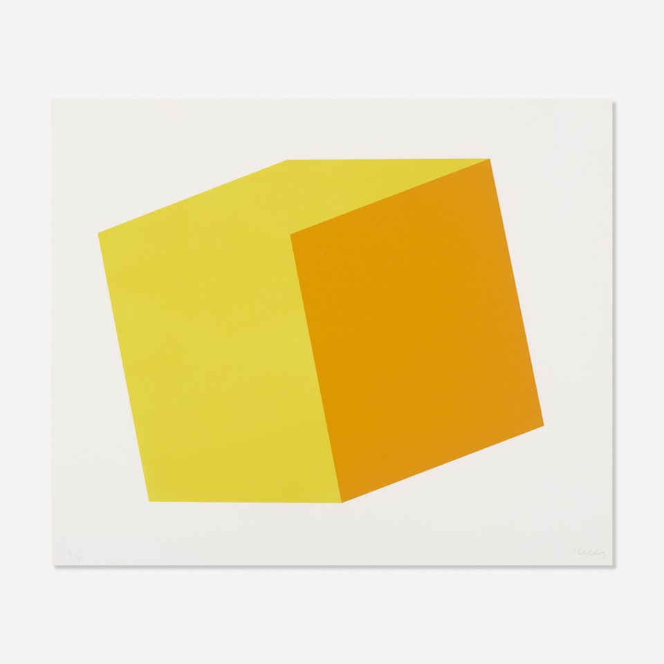 Yellow Orange from the Series of Ten Lithographs by Ellsworth Kelly