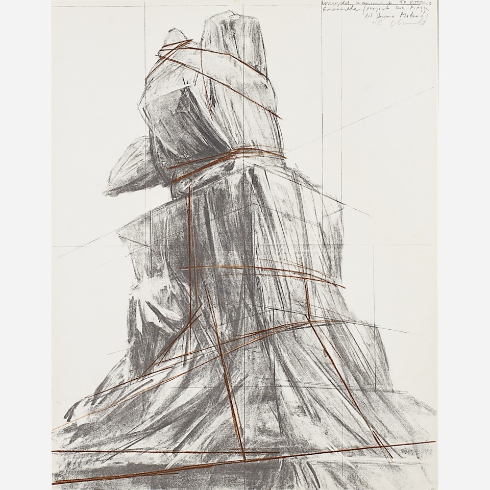 Wrapped Monument to Vittorio Emanuele by Christo