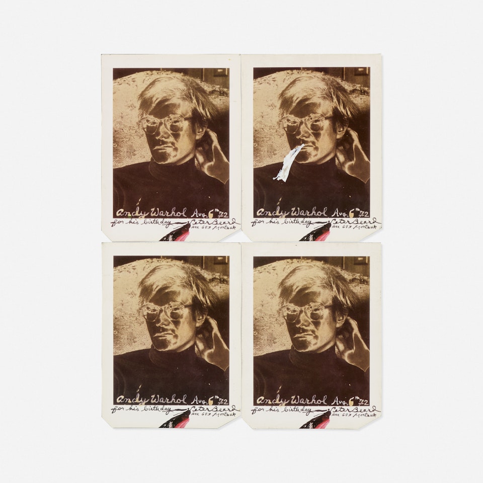 Andy Warhol (For His Birthday Aug. 6th 72) by Peter Beard