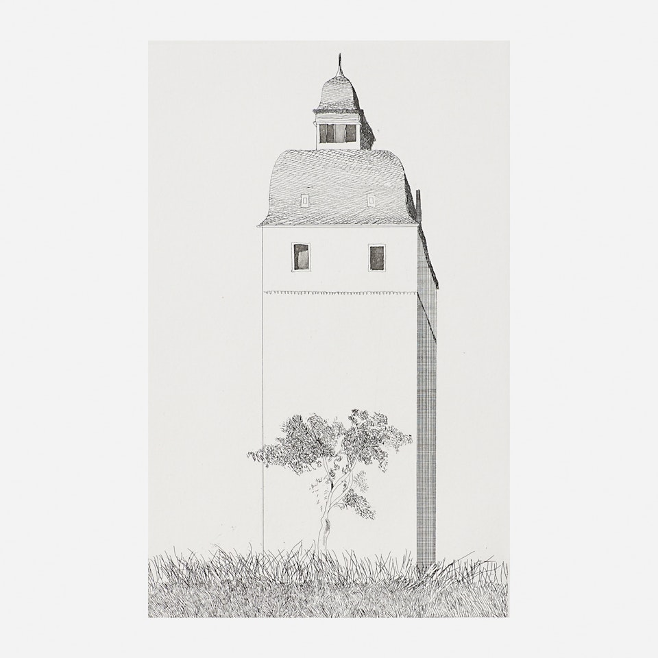 Bell Tower by David Hockney