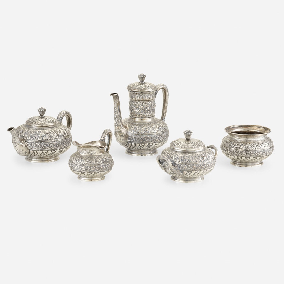 five-piece tea and coffee service by Tiffany & Co.
