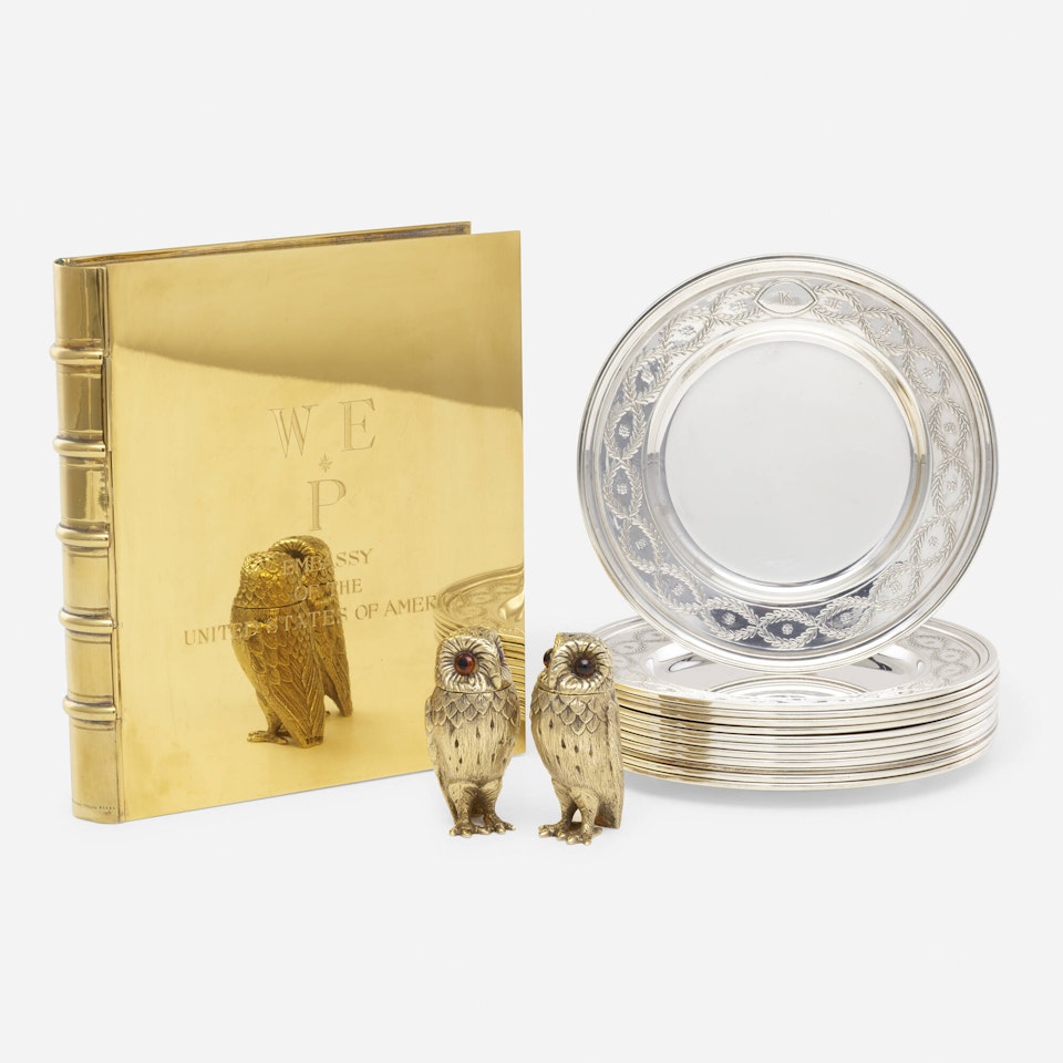 bread plates, set of twelve with presentation box by Tiffany & Co.