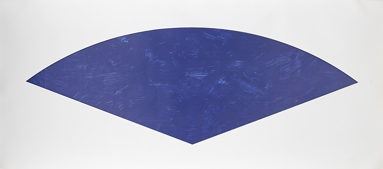 Blue Curve from Fans by Ellsworth Kelly