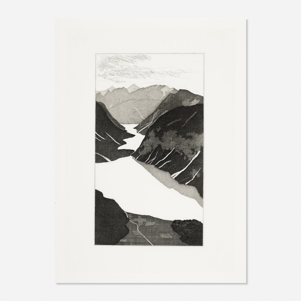 The Lake from Illustrations for Six Fairy Tales from the Brothers Grimm by David Hockney