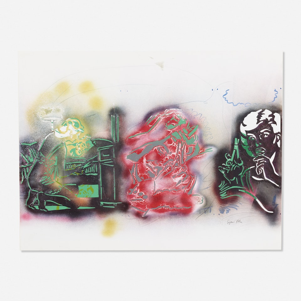 Samson und Delilah from the Kinderstern series by Sigmar Polke
