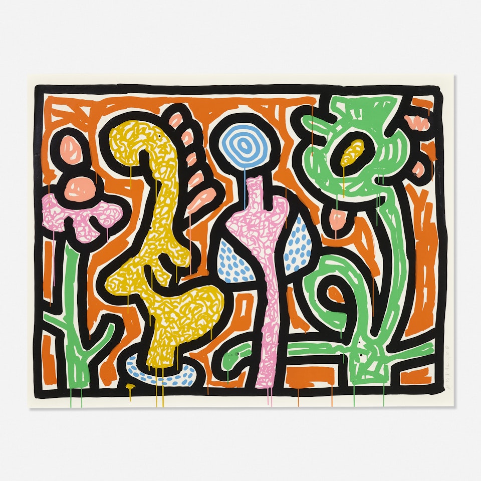 Flowers IV by Keith Haring