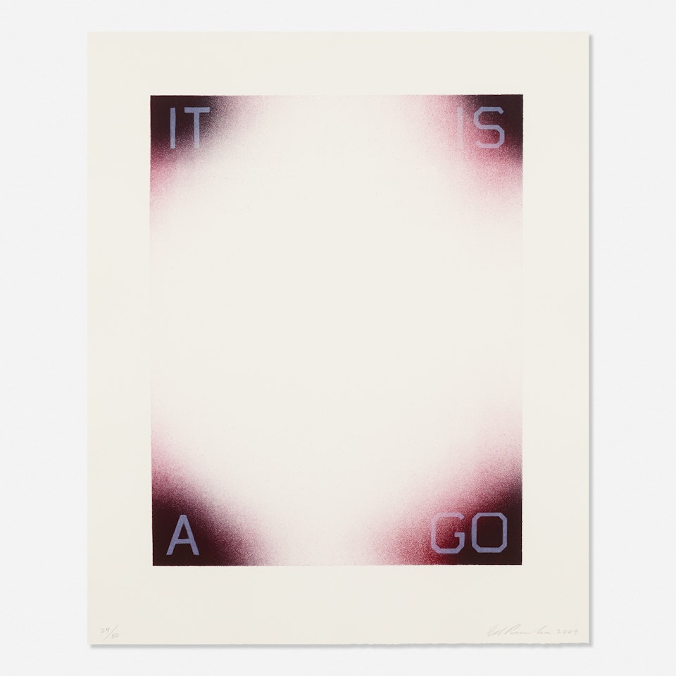 It Is a Go by Ed Ruscha