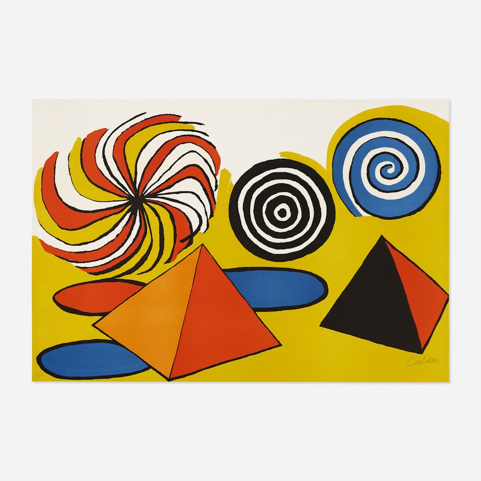 Untitled (Pinwheels and Pyramids) by Alexander Calder