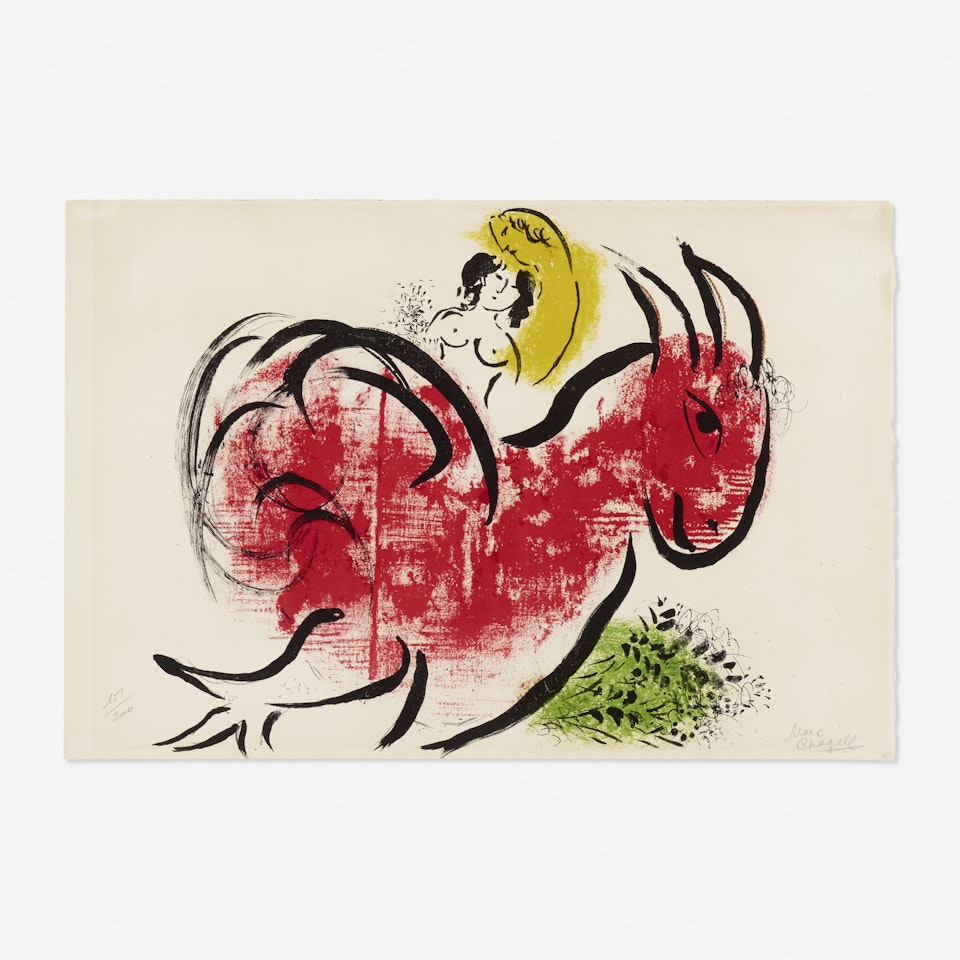 Le Coq Rouge by Marc Chagall