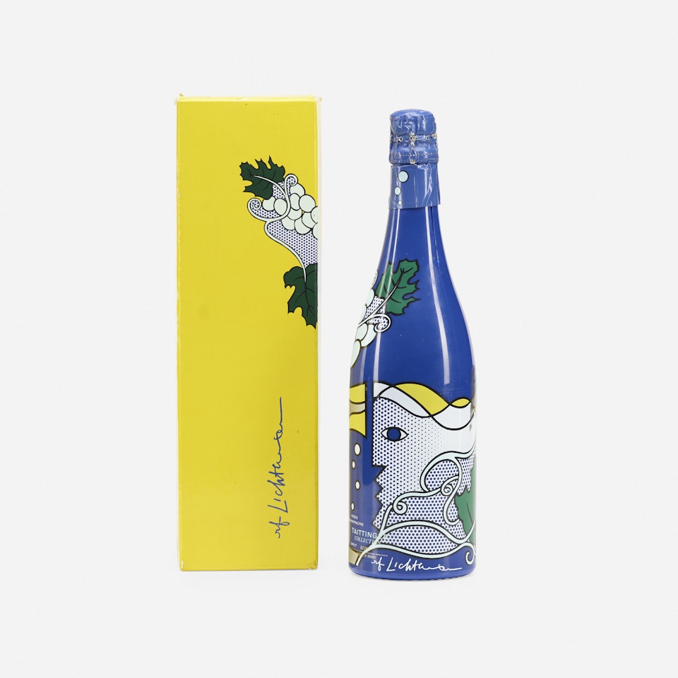 Champagne Taittinger Brut Bottle by Roy Lichtenstein