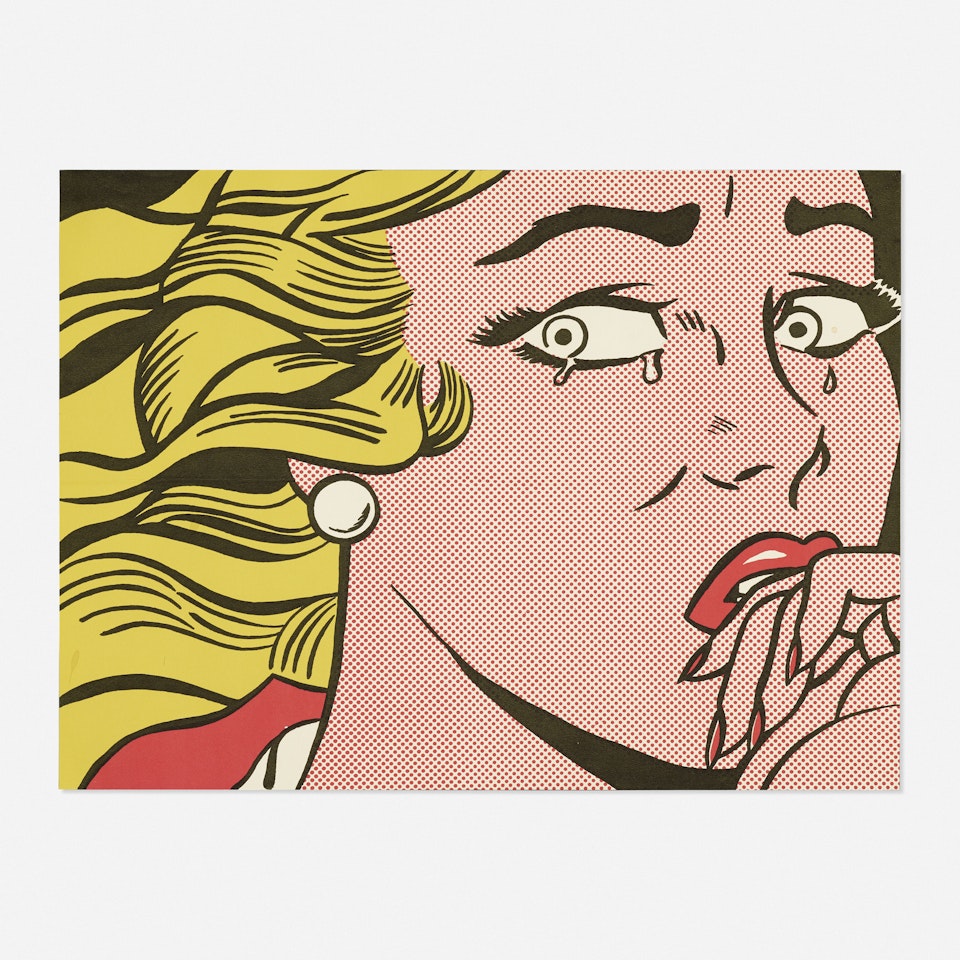 Crying Girl (Castelli mailer) by Roy Lichtenstein