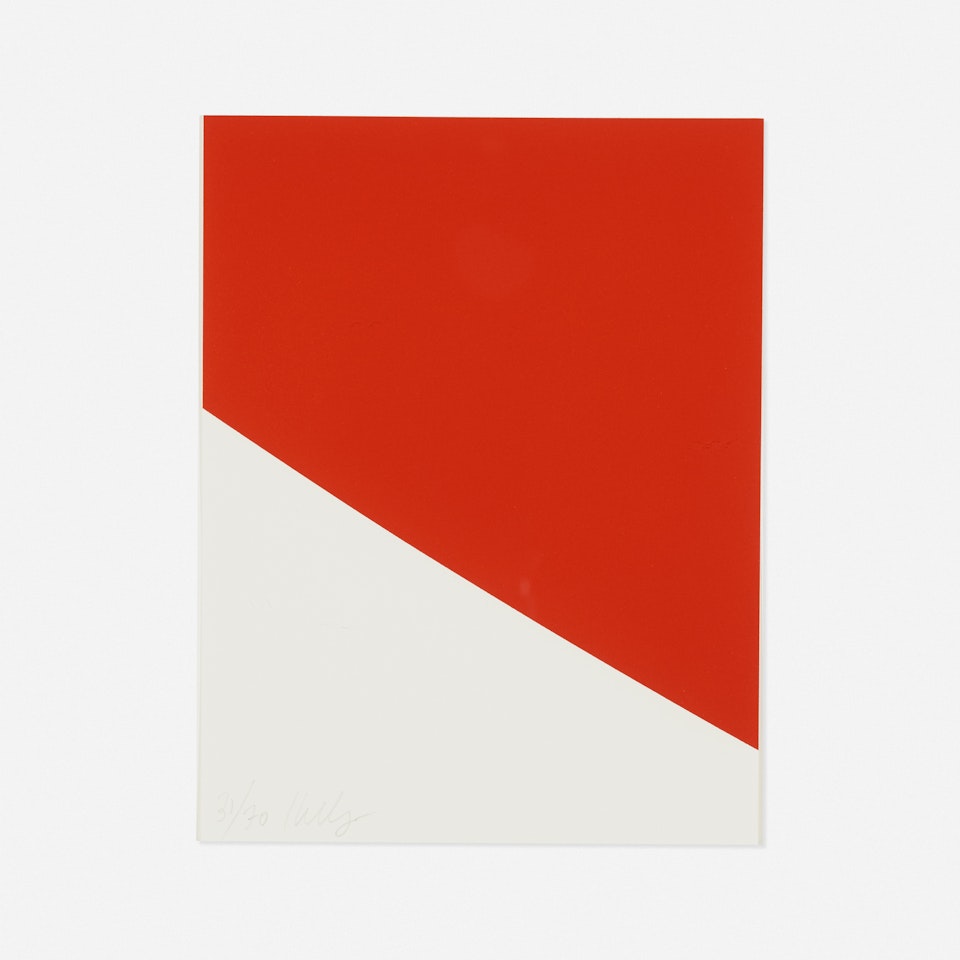 Red Curve for Parkett 56 by Ellsworth Kelly