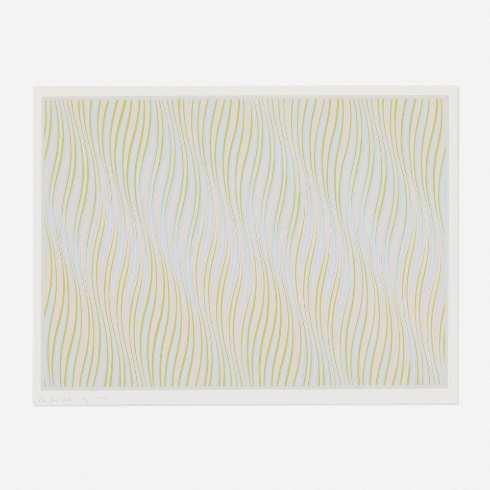 Untitled (Blue) by Bridget Riley