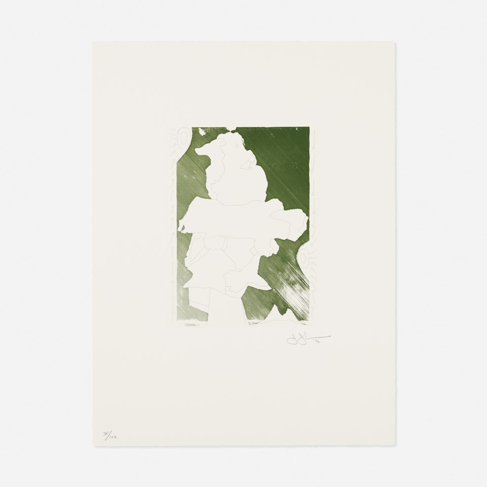 Green Angel by Jasper Johns