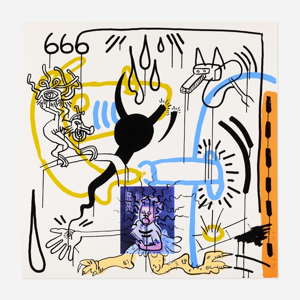 Apocalypse 8 from the Apocalypse series by Keith Haring