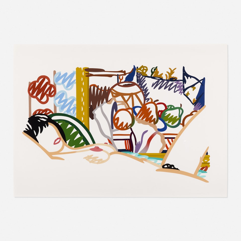Monica Nude with Cezanne from Portfolio 90 by Tom Wesselmann