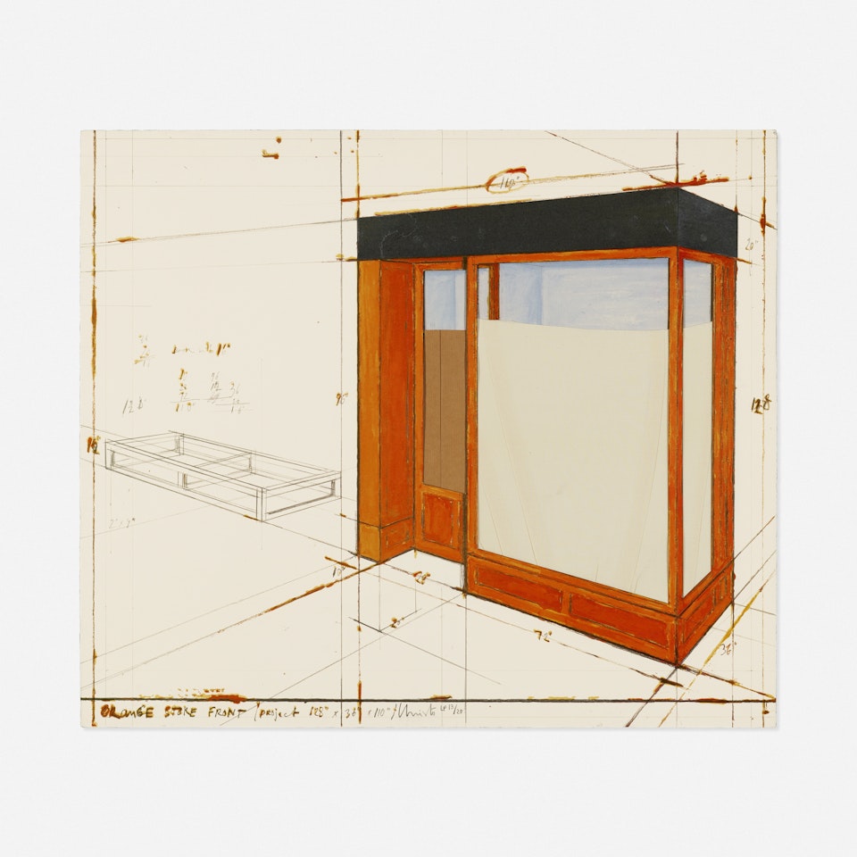 Orange Store Front, Project 1964-1991 by Christo