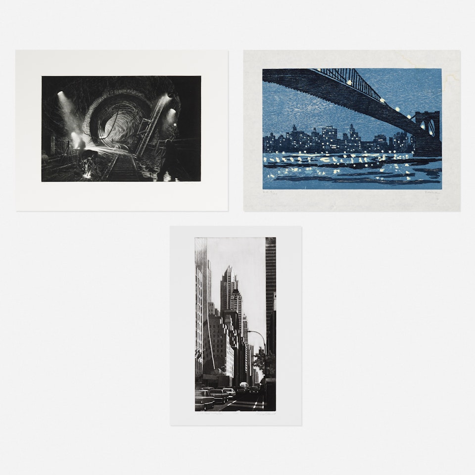 Three Presentation Prints from the Print Club of New York by Various Artists