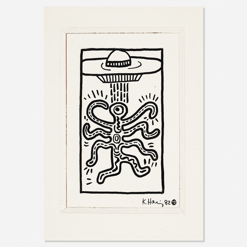Untitled (door) by Keith Haring