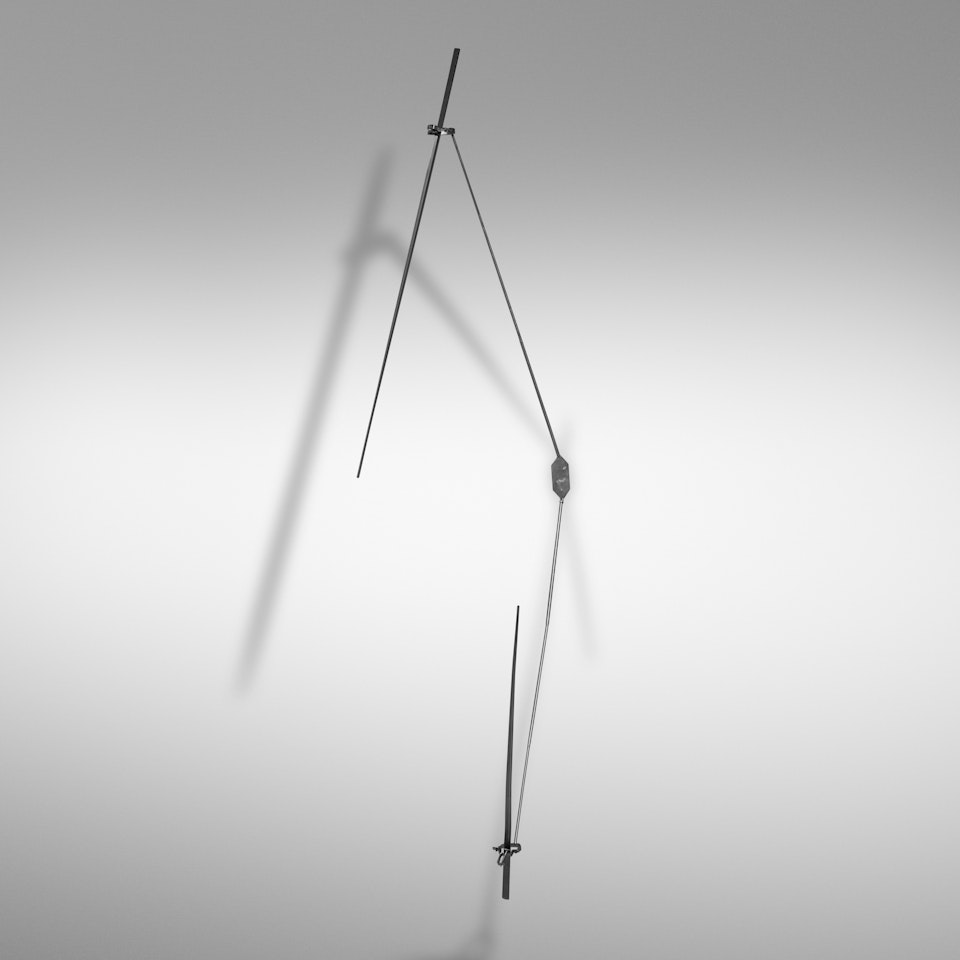 Column of Two Lines with Gimbals by George Rickey