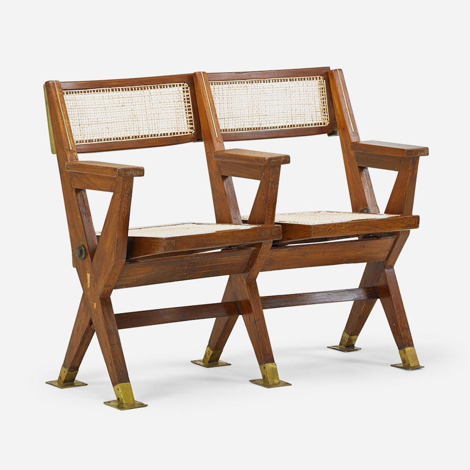 Two-seat cinema bench ,
1961 by Pierre Jeanneret