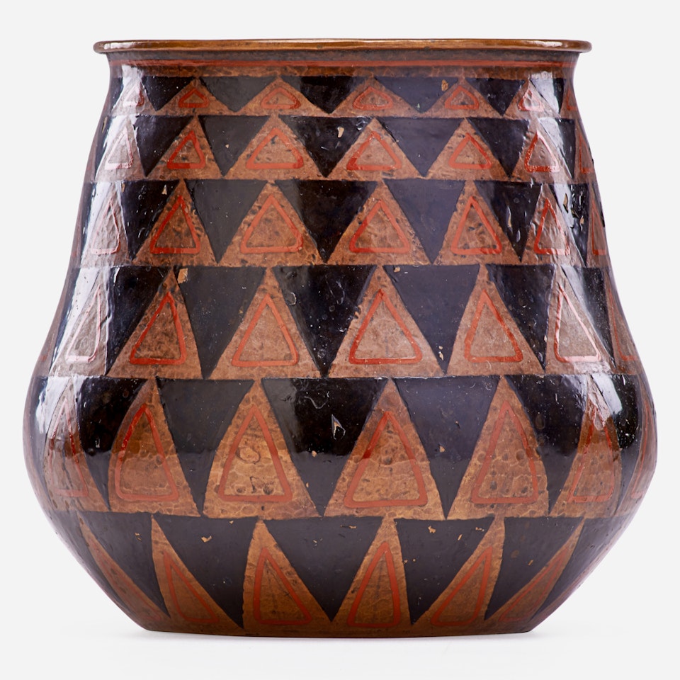 Art Deco vase , by Jean Dunand