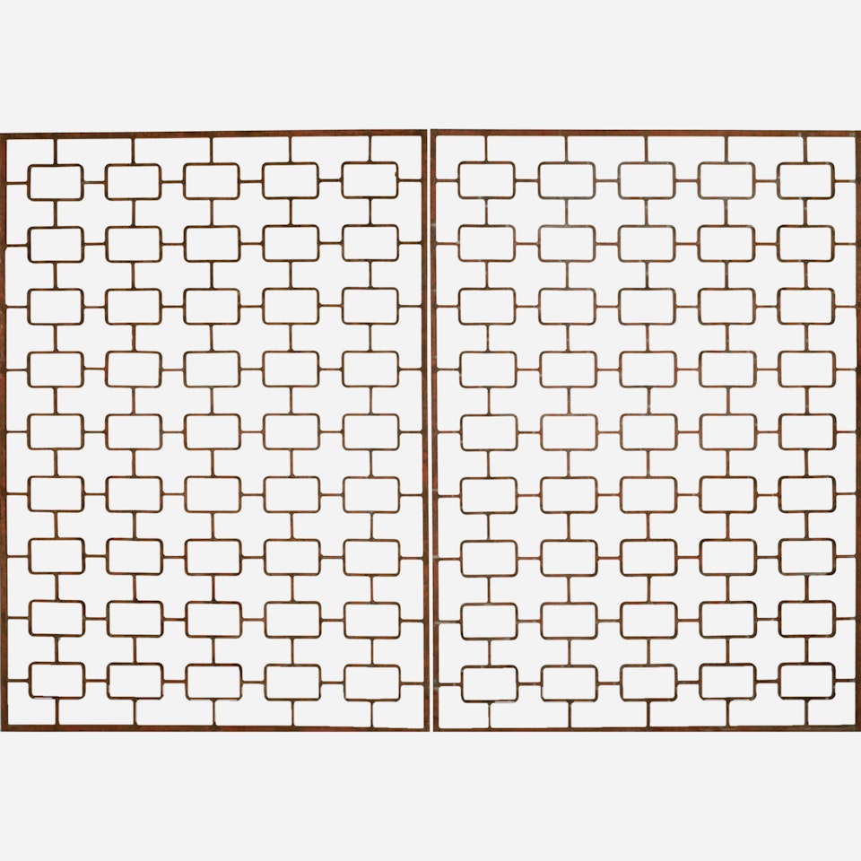 Pair Of Iron Panels by Jean Royere
