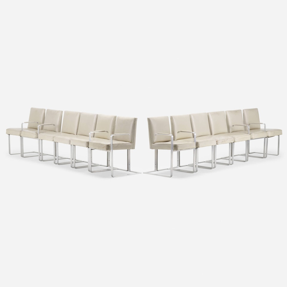 dining chairs, set of twelve by Vladimir Kagan