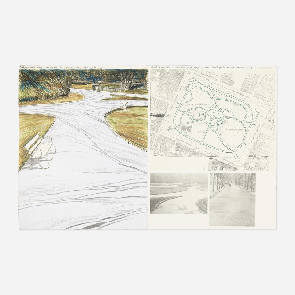 Wrapped Walkways (project for Stephen's Green Park in Dublin) by Christo