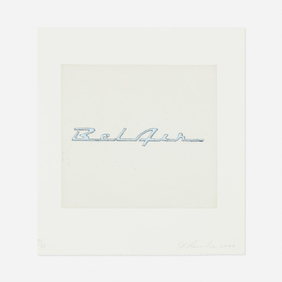 Bel Air from the Motor City portfolio by Ed Ruscha