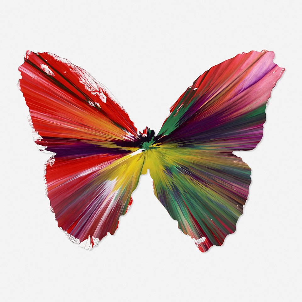 Butterfly Spin Painting by Damien Hirst
