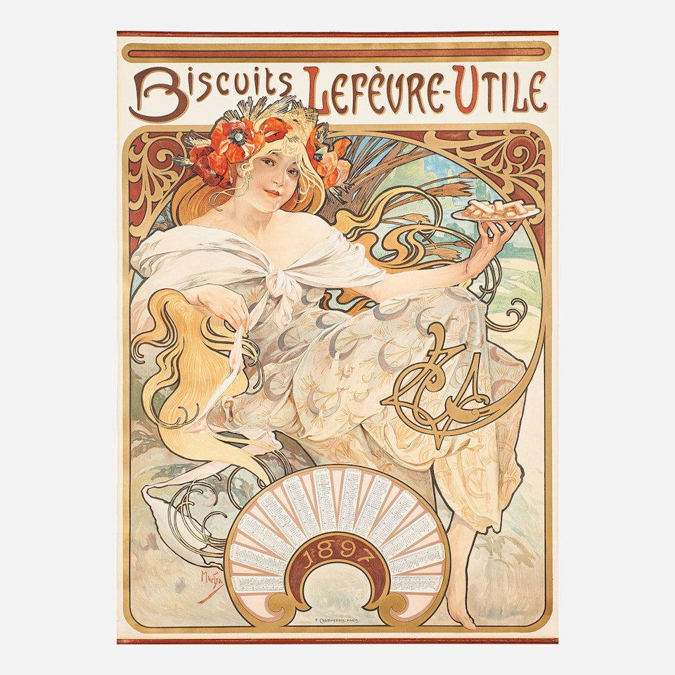 Biscuits Lefevre-Utile by Alphonse Mucha