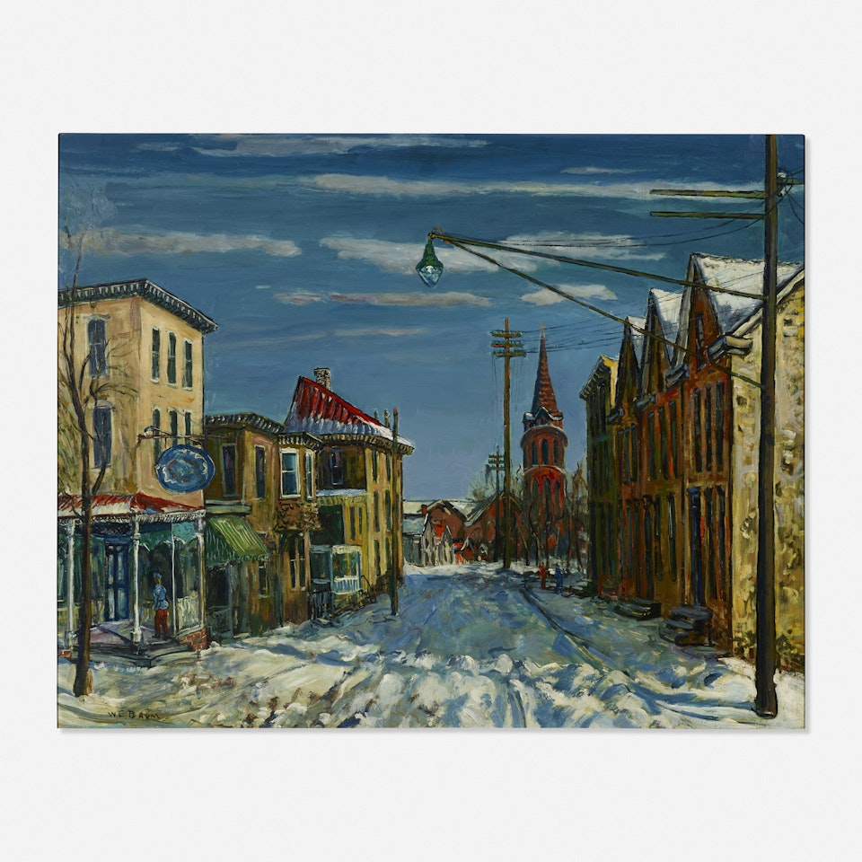 Snow in Manayunk by Walter Emerson Baum